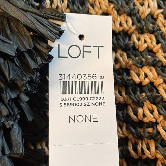 🆕 LOFT Fringed Straw Tote Bag - Picture 7 of 7